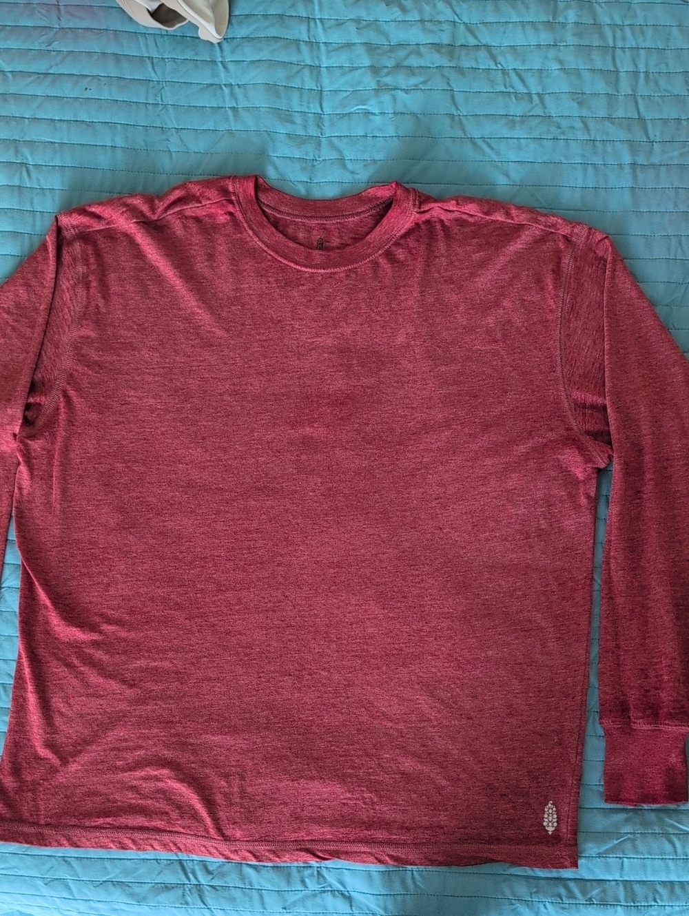 FP Movement Orange Red Oversized Long Sleeve Size L